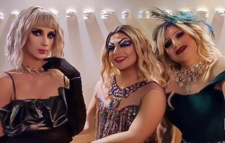 Miss Martini, Vanessa Chardonnay et Madame Douillette, drag queens Marseille